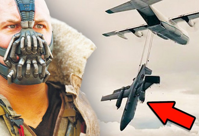 Även i filmen The Dark Knight Rises använde de gammaldags filmtekniker.